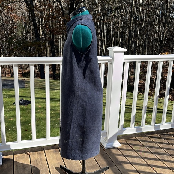 Garnet Hill linen shirt dress - Picture 3 of 5